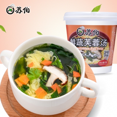 福建鮮蔬蛋花湯杯裝速食湯