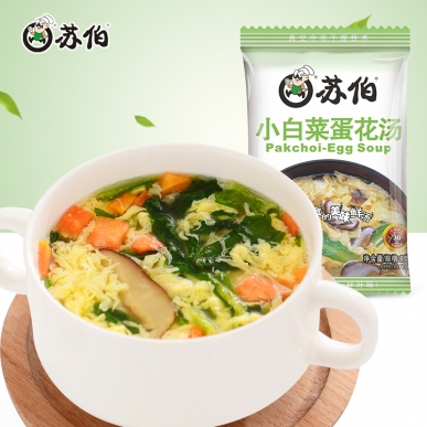 廣東小白菜蛋花湯8g速食湯